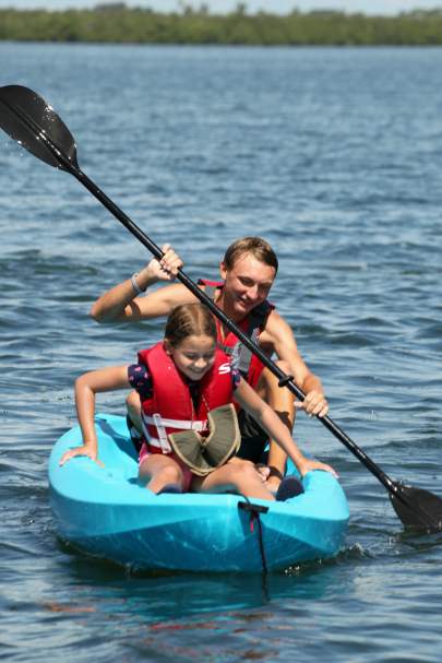 Kayaking at summer camp