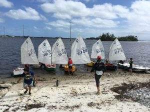 Beginning sailing lessons are offered free of charge to Indian River County children
