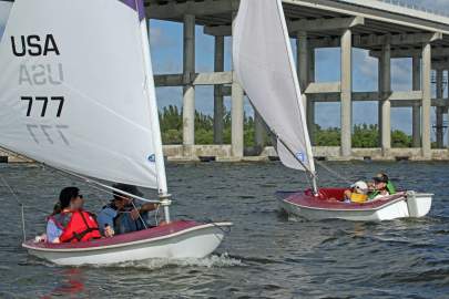 People sailing