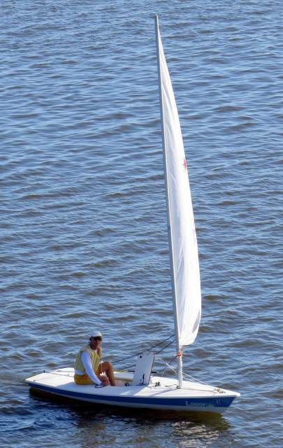 Man sailing Laser