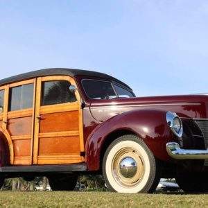 Gavin Ruotolo’s 1940 Ford Deluxe Woody Station Wagon – on display at Wheels & Keels