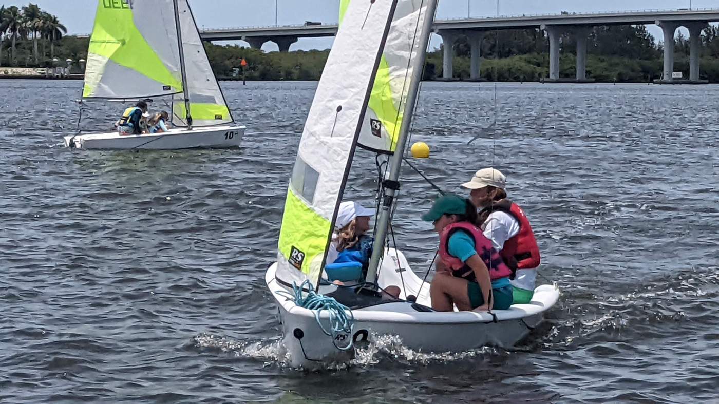 Children sailing