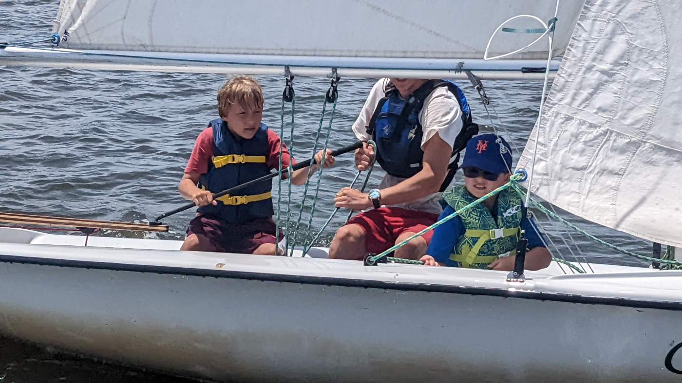 Children sailing