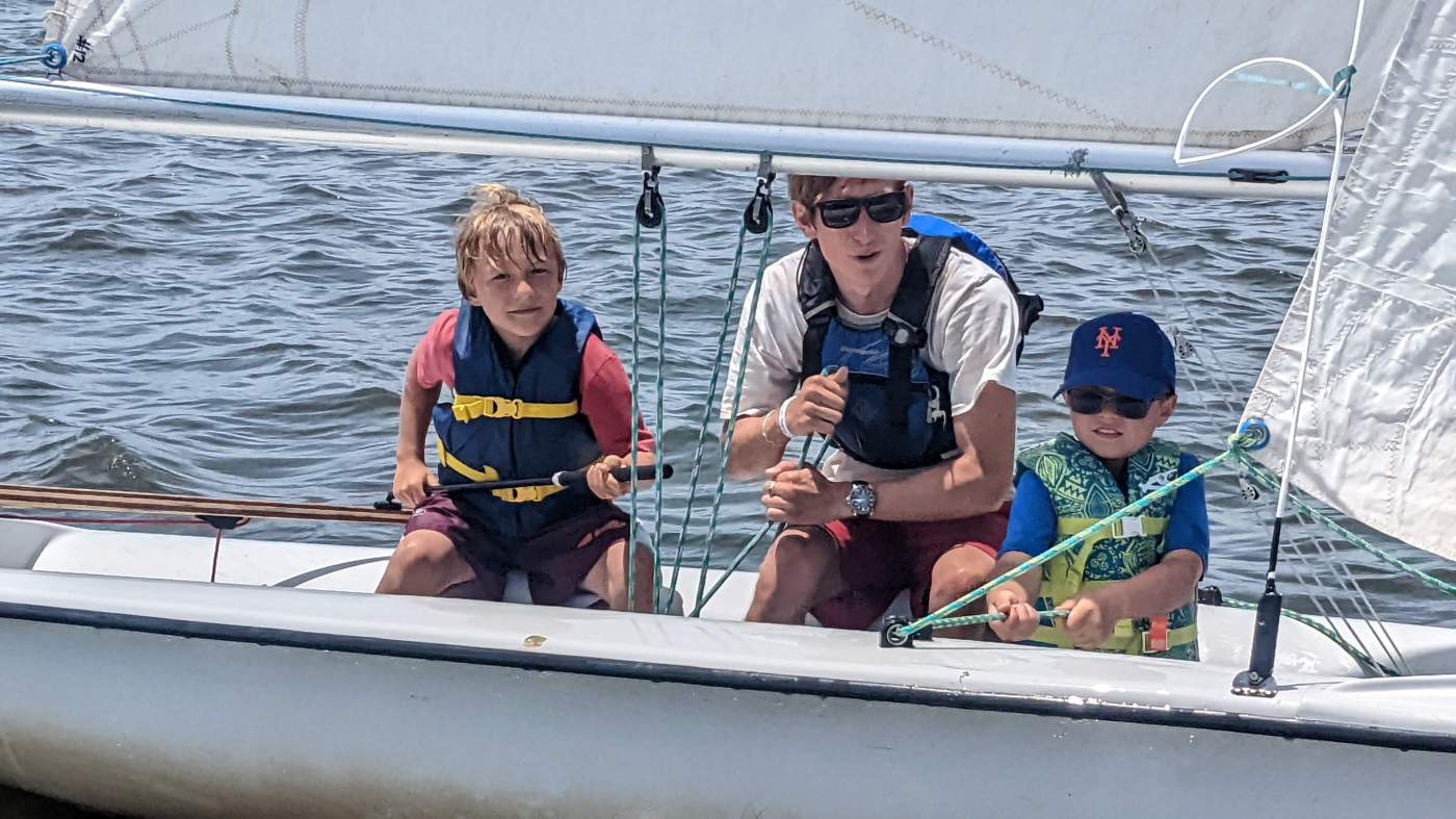 Children sailing