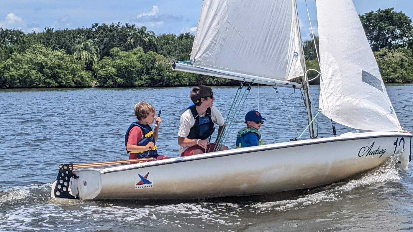 Children sailing