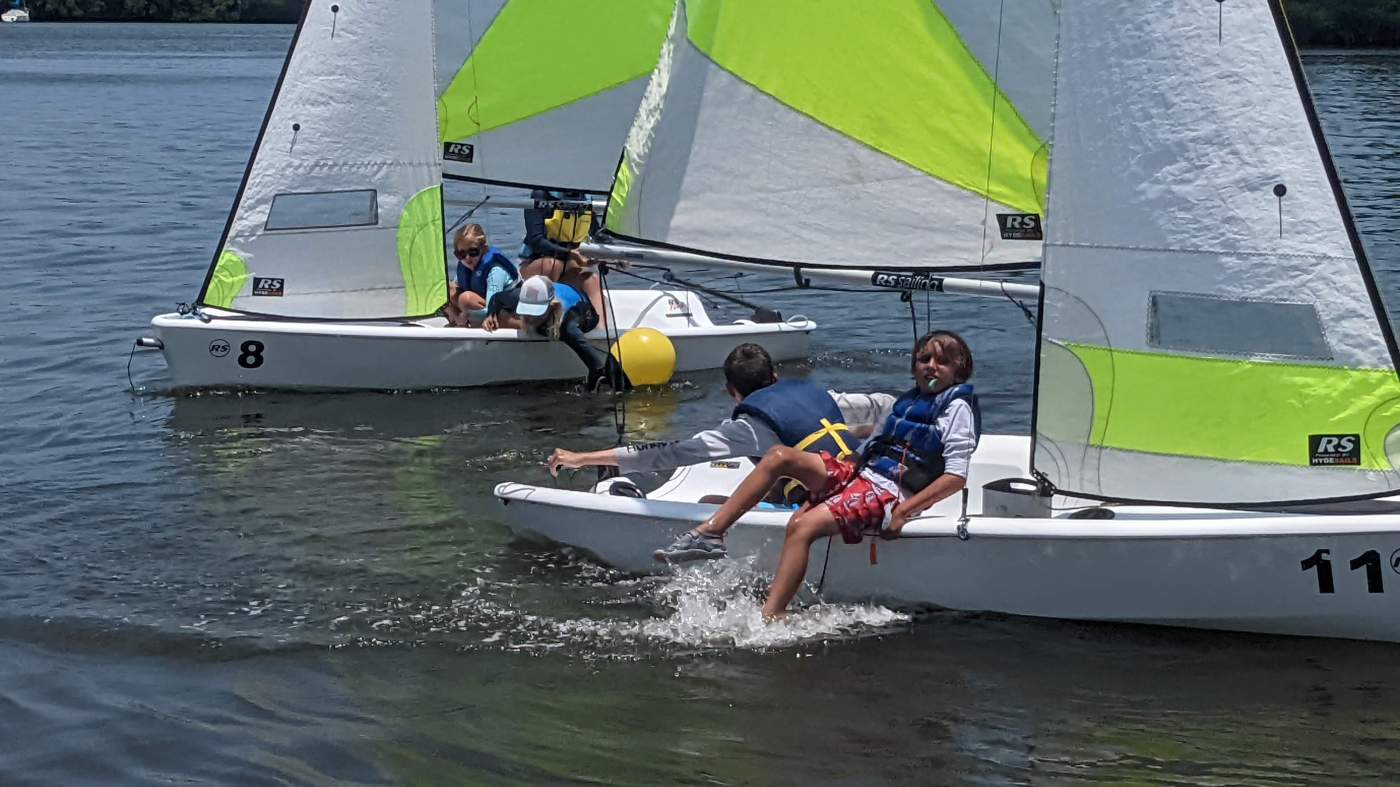 Children sailing