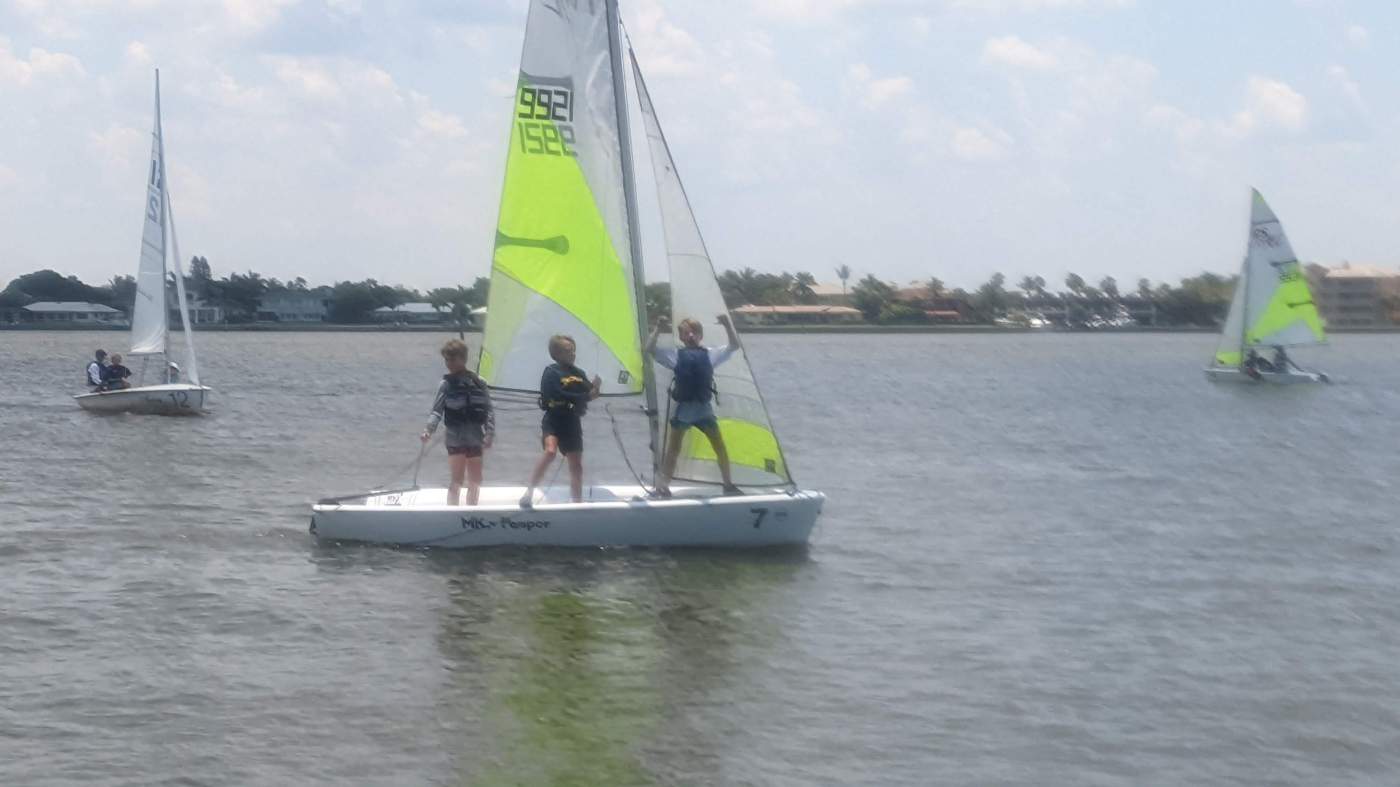 Children sailing