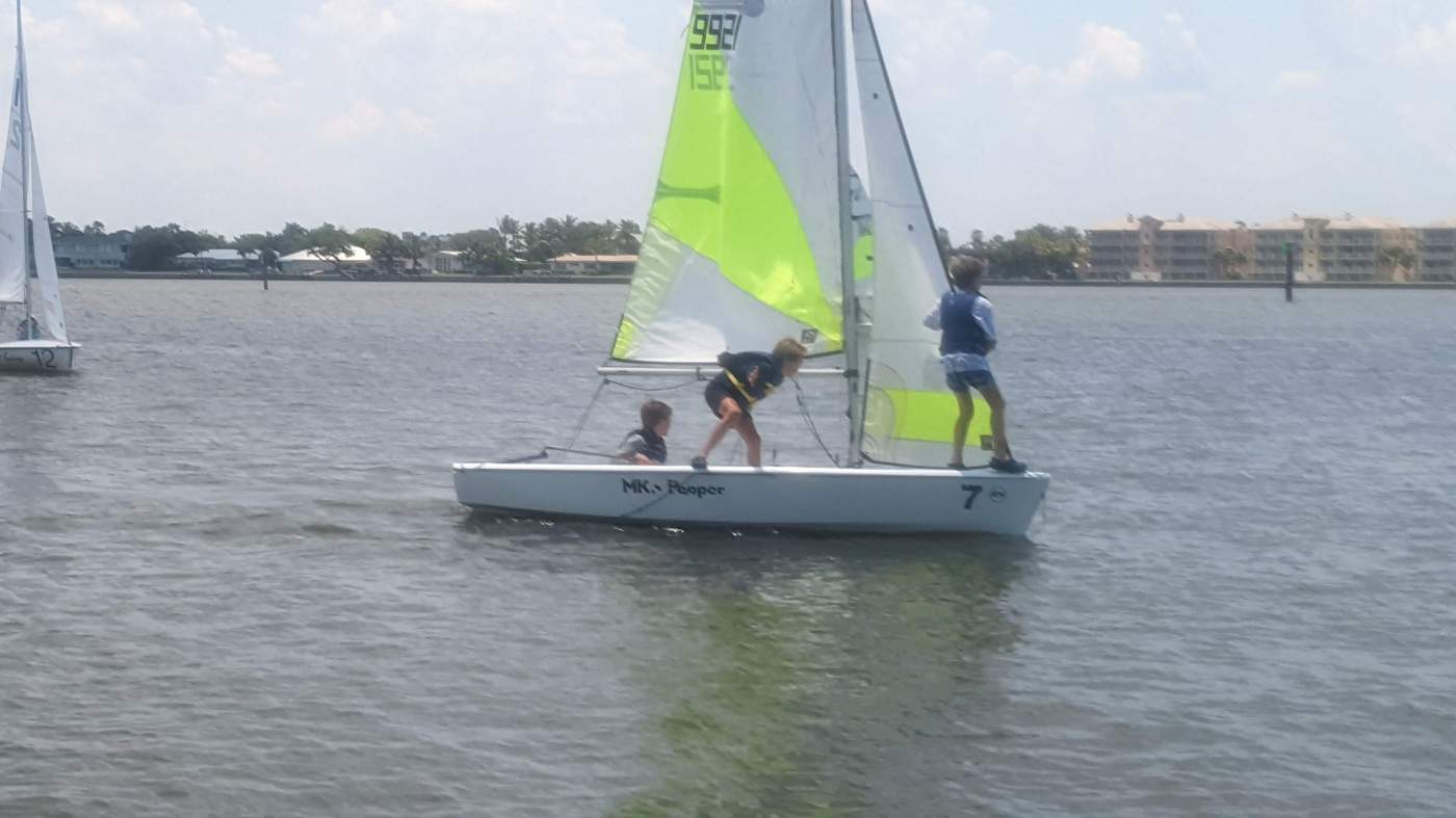 Children sailing