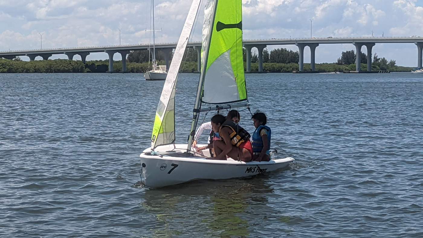 Children sailing