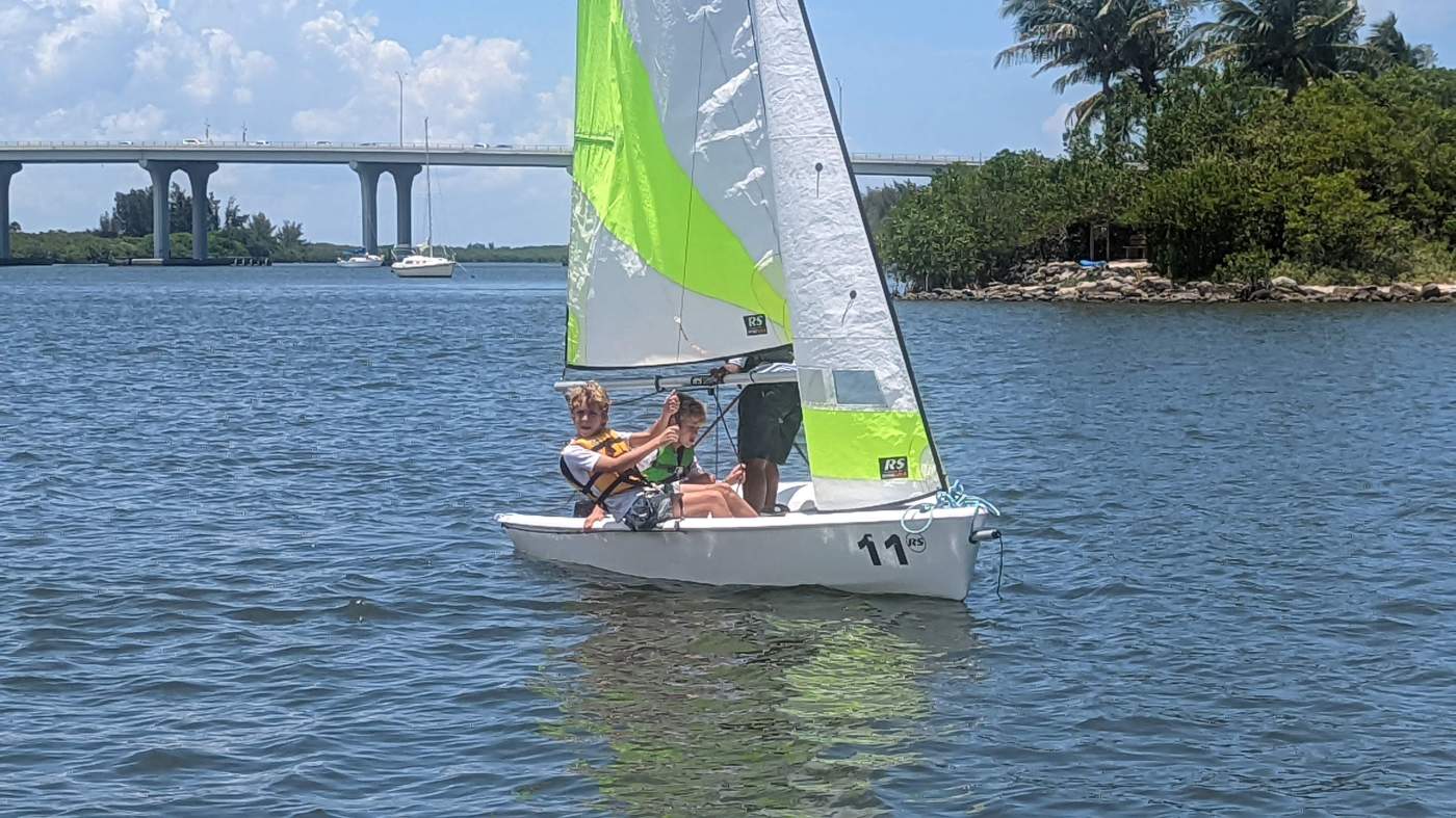 Children sailing