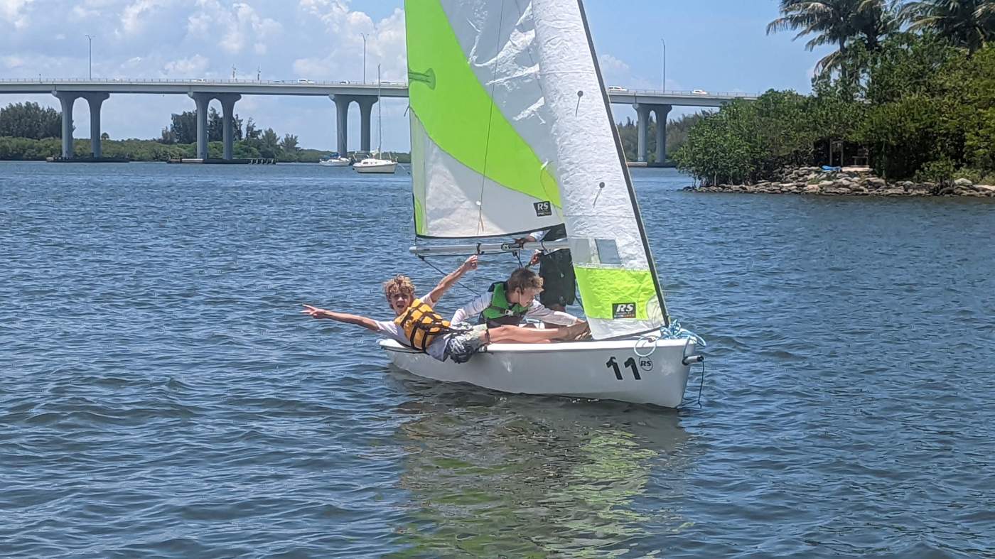 Children sailing