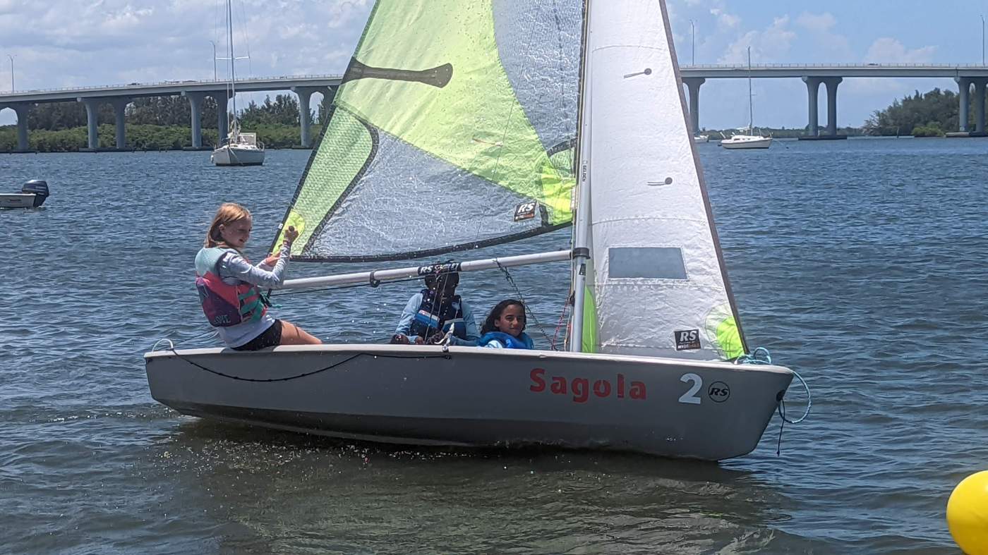 Children sailing