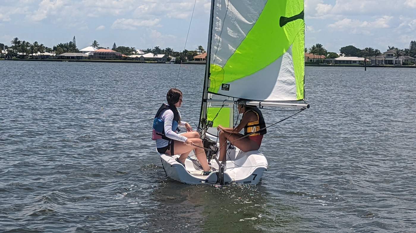 Children sailing