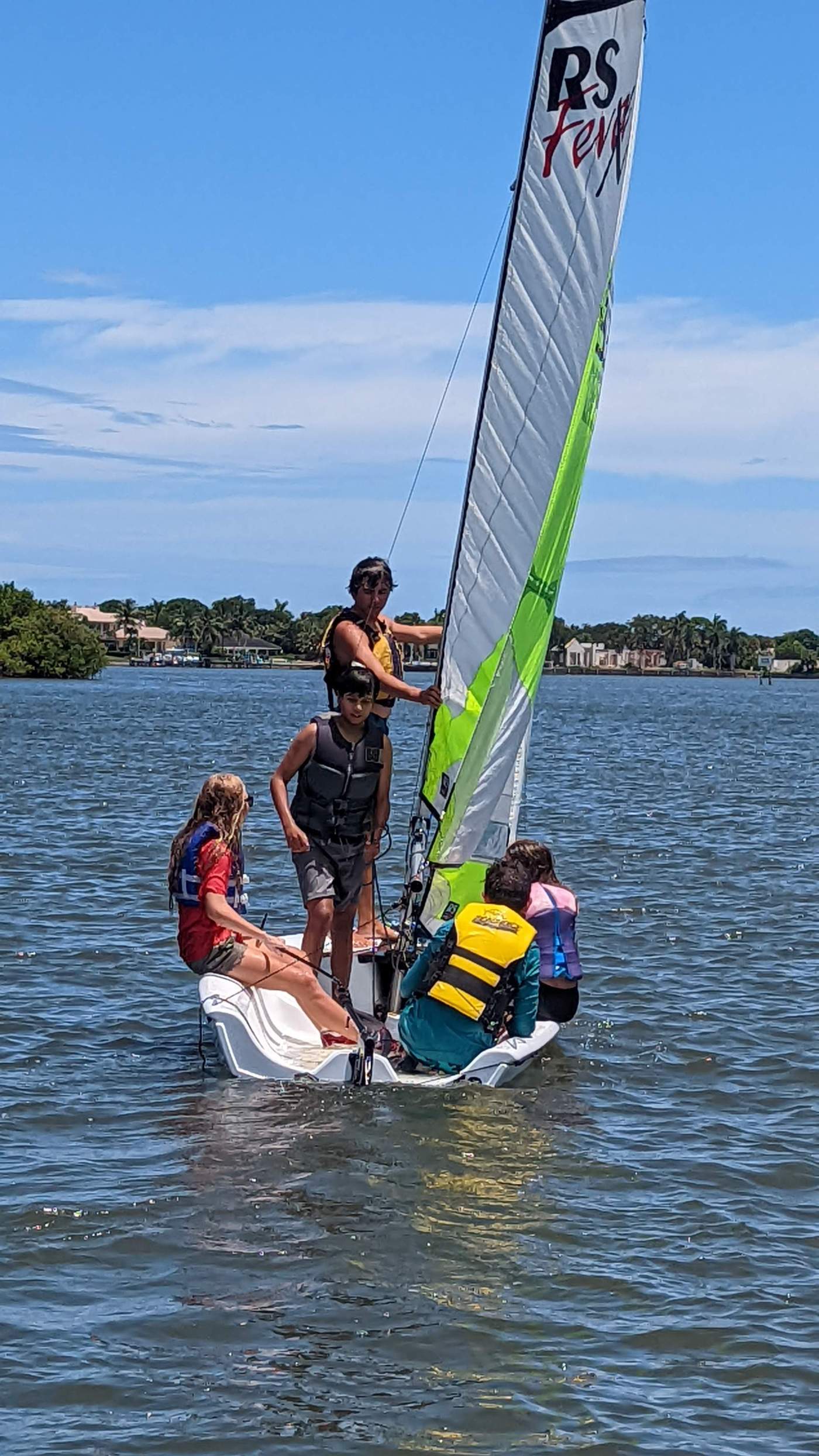 Children sailing