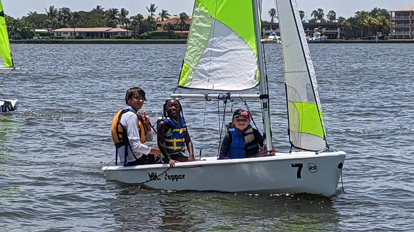 Children sailing