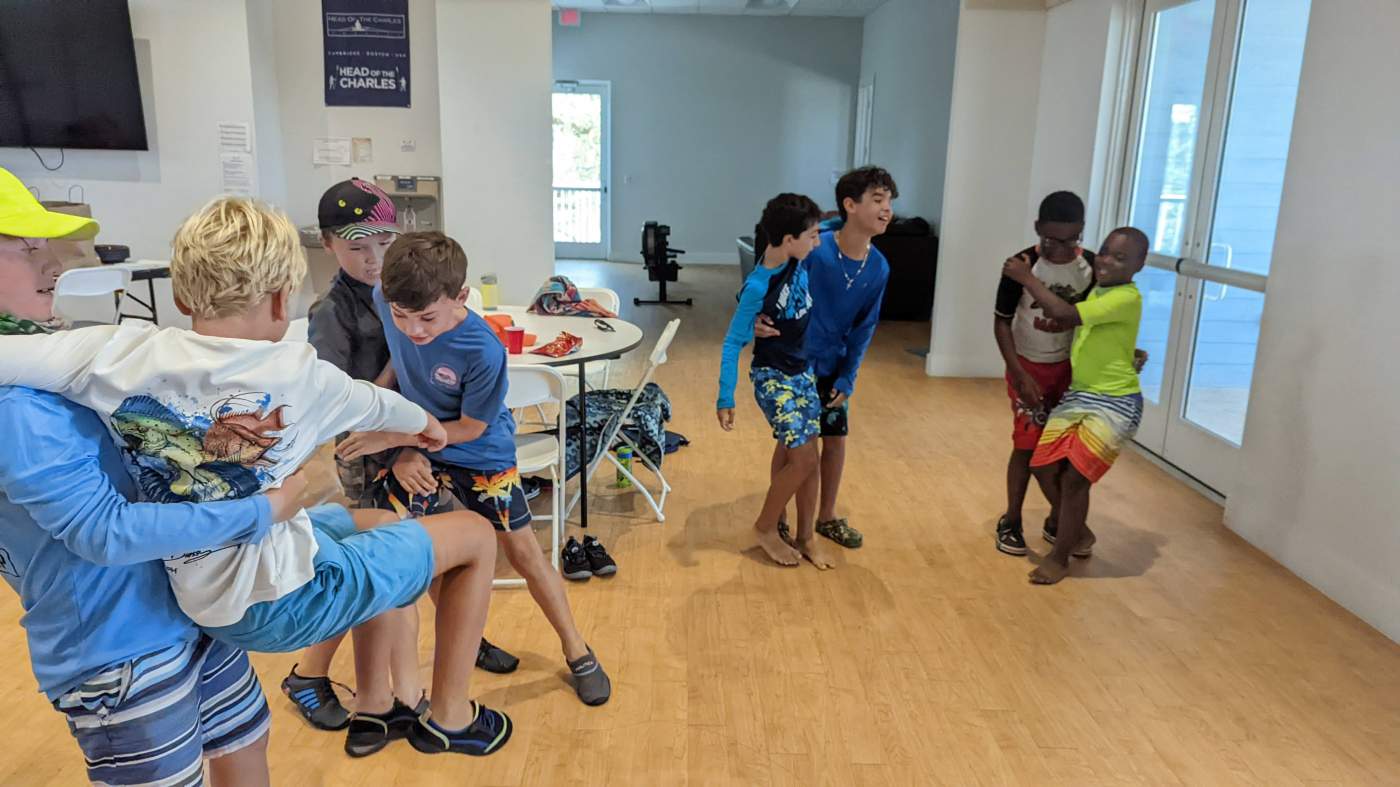 Children playing games